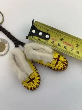 Jewelry | Vintage Beaded Moccasin Keychain Circa 199s | Poshmark